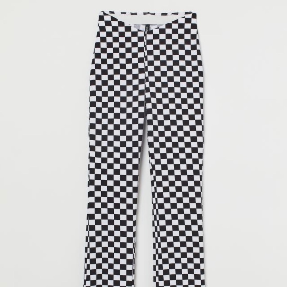 H&M Checkered Flared Legging NWT